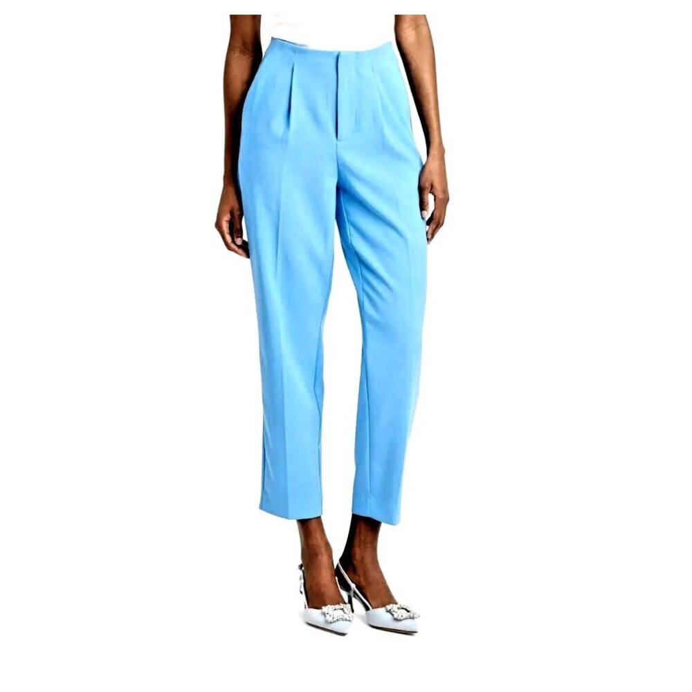 A New Day Women's High-Waisted Tapered Leg Ankle Pants, Size 17R, Blue - Picture 2 of 6